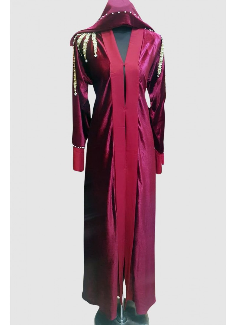 Modest Classy Velvet Abaya 