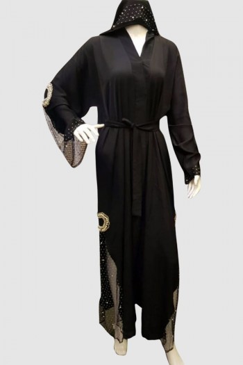 Classy Crystal Fancy Abaya 