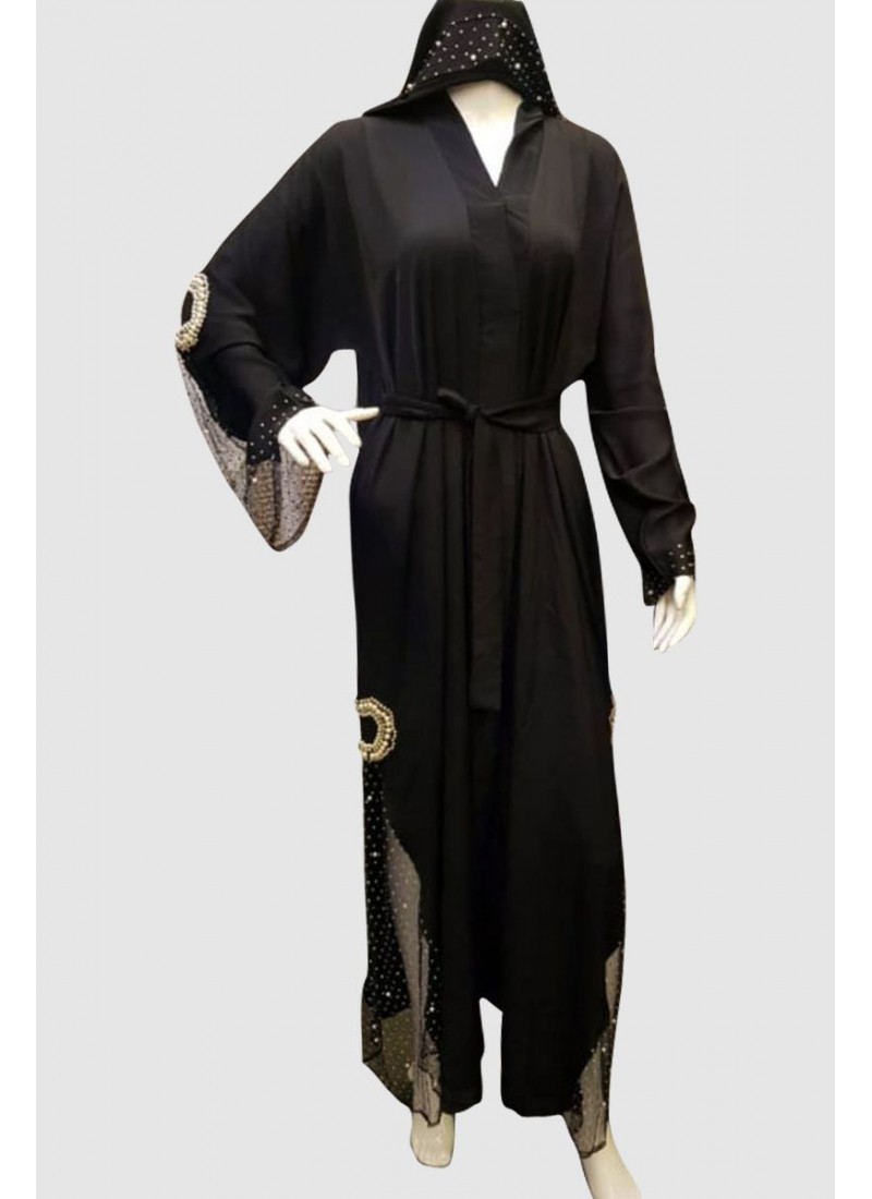 Classy Crystal Fancy Abaya 