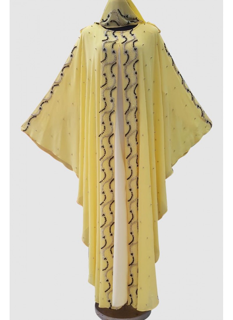 Double Layer Farasha Abaya 
