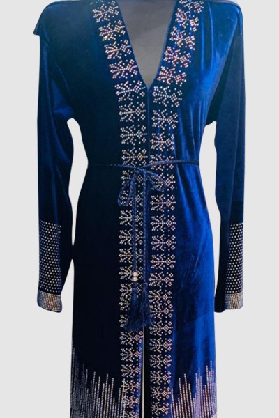 Fancy Modern Crystal Abaya