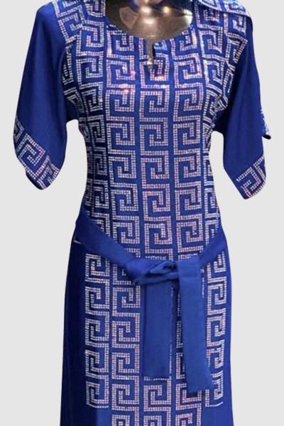 Short Sleeve Fancy Abaya