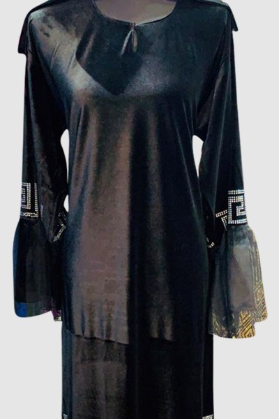 Close Crystal Modern Abaya