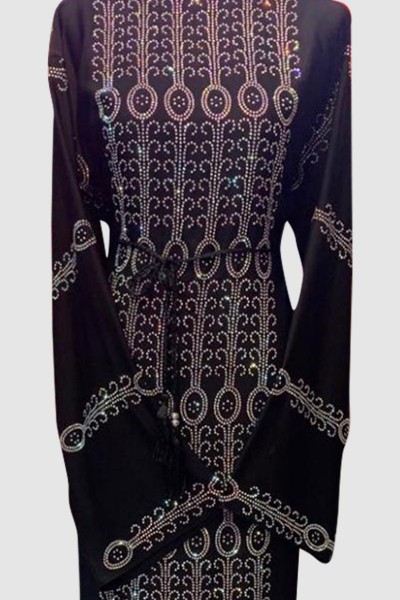 Open Crystal Designer Abaya