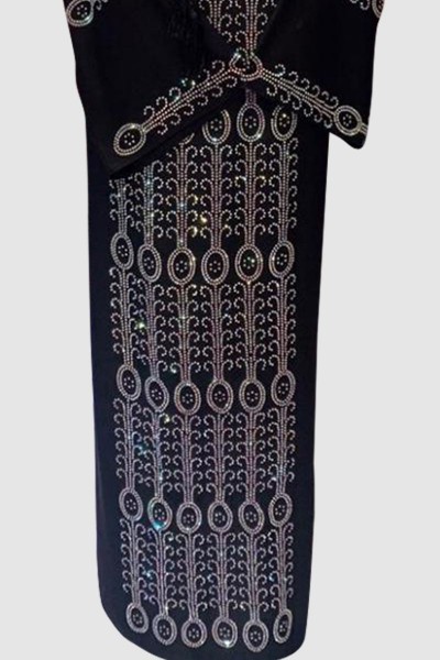 Open Crystal Designer Abaya