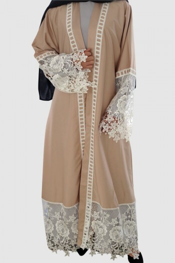 Net Lace Abaya Free Shipping