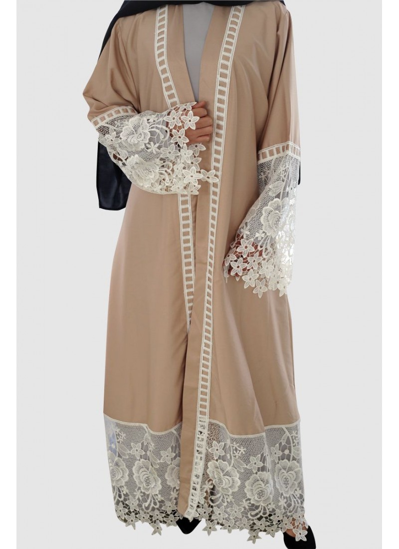 Net Lace Abaya Free Shipping