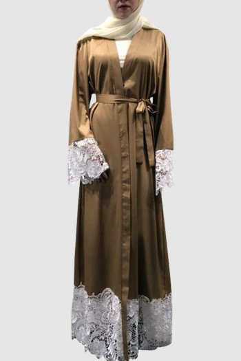 Fancy Lace Abaya Free Shipping