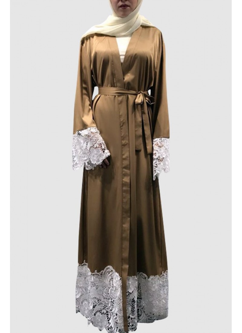 Fancy Lace Abaya Free Shipping