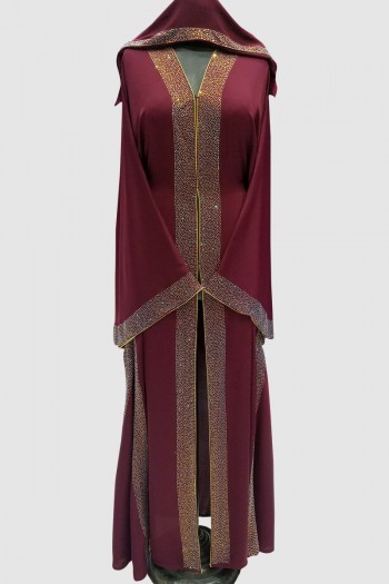 Crystal Fransic Sleeve Abaya