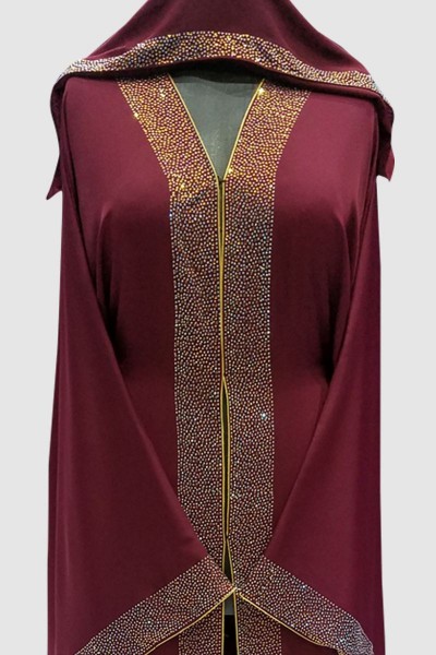 Crystal Fransic Sleeve Abaya