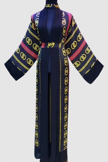  Aali'a Beautiful Print Abaya