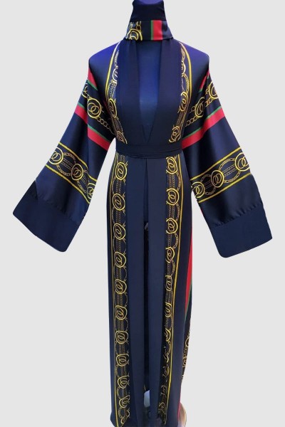  Aarsh Kimono Print Abaya