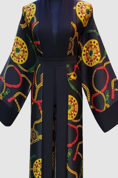 Anoosh Stunning Print Abaya 