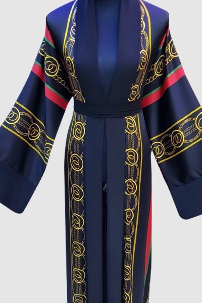  Aarsh Kimono Print Abaya