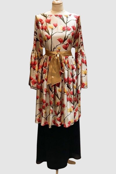 Fancy Printed Abaya