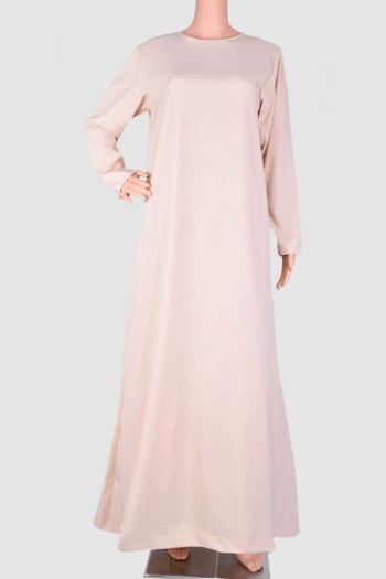 Round Neck Plain Abaya