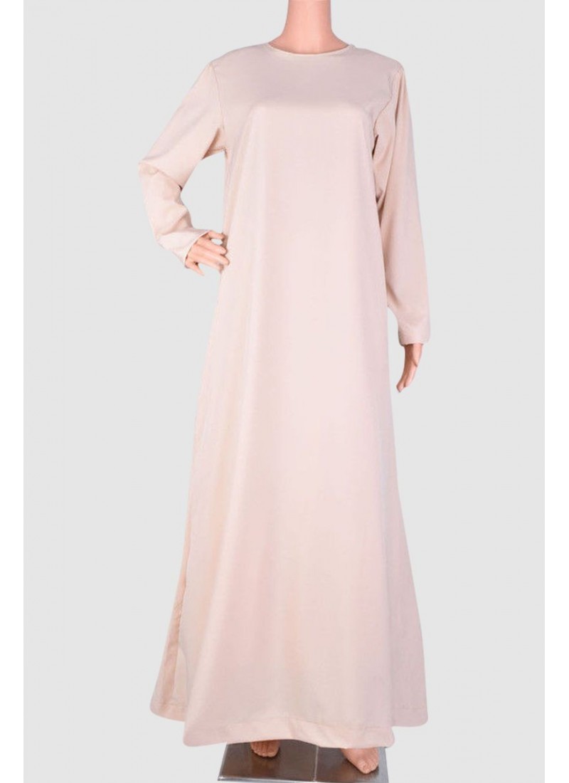 Round Neck Plain Abaya