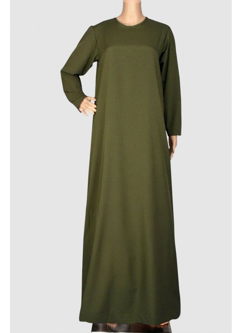 Front Close Plain Abaya