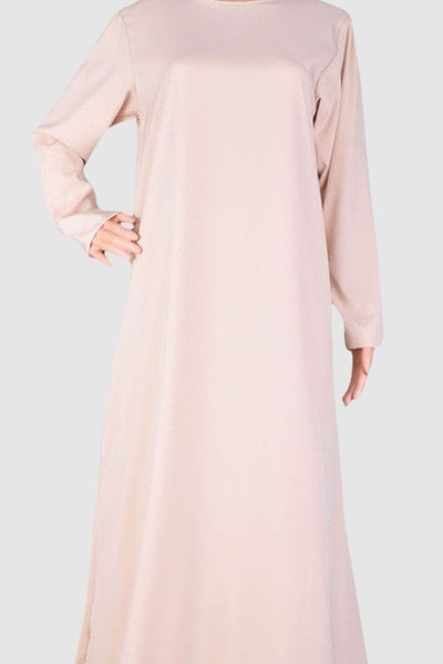 Round Neck Plain Abaya