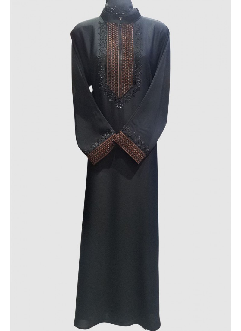 Embroidery Modest Lace Abaya 