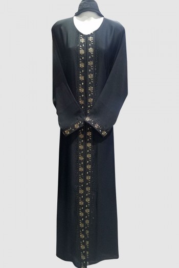 Amber Embroidery Lace Abaya 