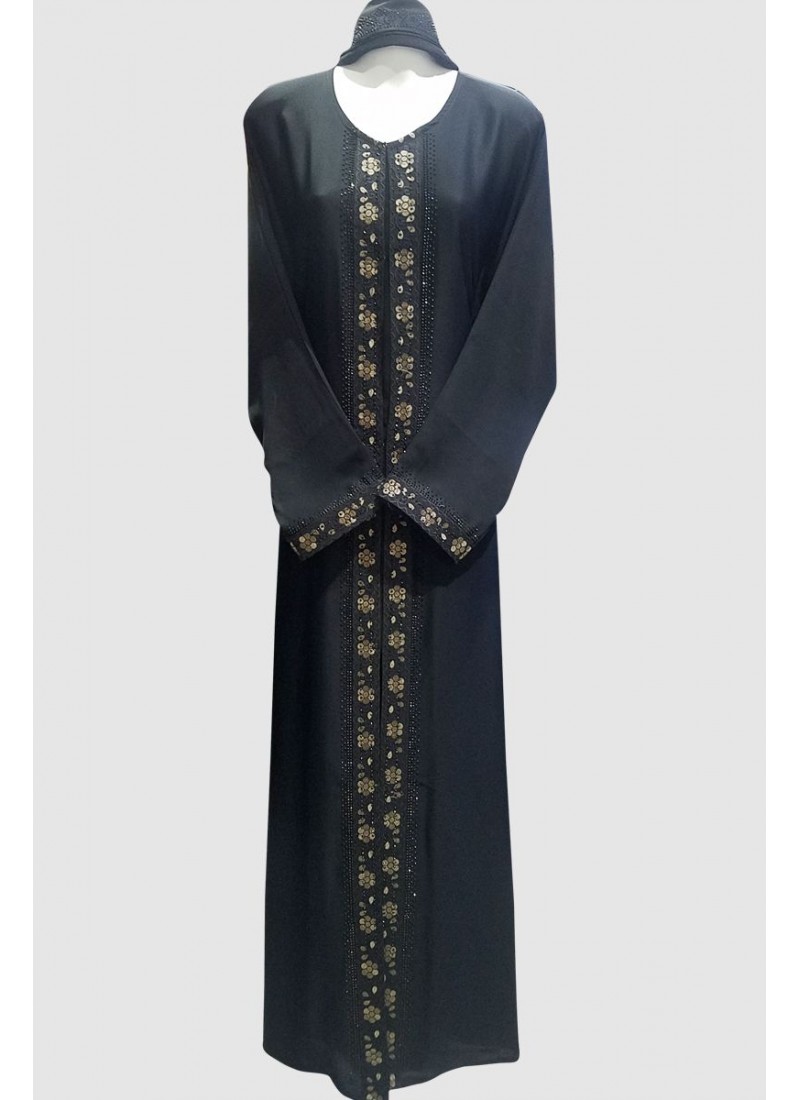 Amber Embroidery Lace Abaya 