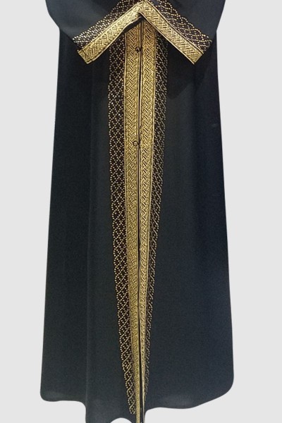 Lunaria Islamic Black Abaya 