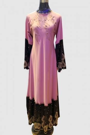 Embroidery Lace Abaya