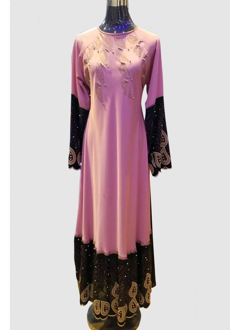 Embroidery Lace Abaya