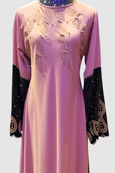 Embroidery Lace Abaya