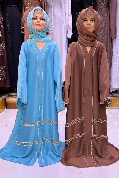 (MOQ 12 PCS) Khalia Kids Abaya