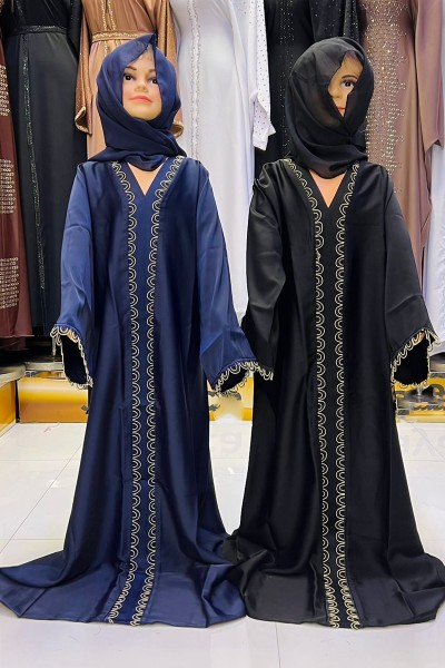 (MOQ 12 PCS)HibaKids Abaya