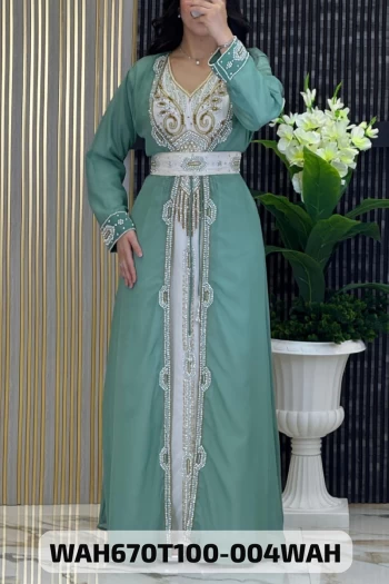 (MOQ 6 PCS) Abla Kaftan