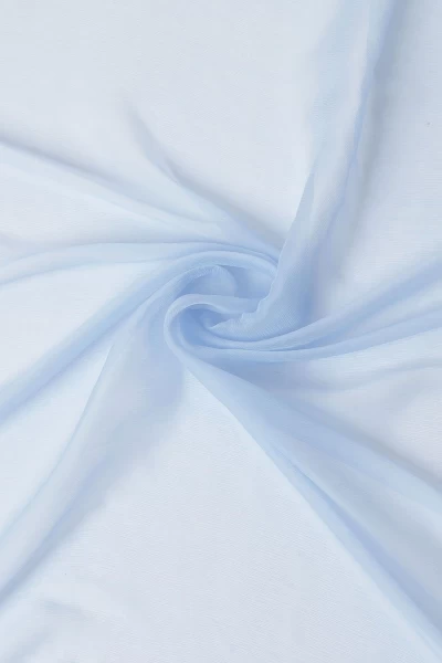 Baby Blue Chiffon Fabric