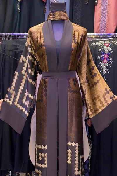 (6 Pieces Set) Elena Print Abaya