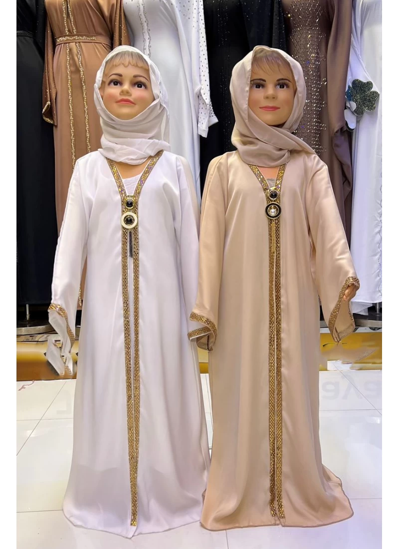 (MOQ 12 PCS) Rahaf Kids Abaya