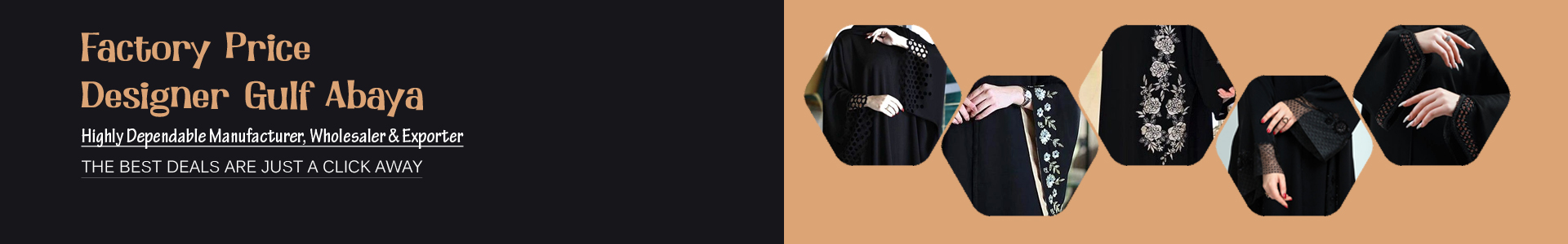 Factory Price Designer Gulf Abaya